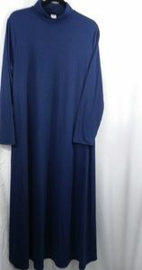 Stretch Jersey Mock Neck Maxi Dress Modest 2XL